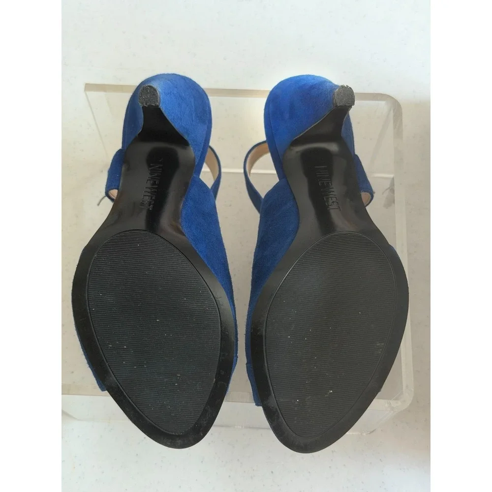 Nine West blue suede